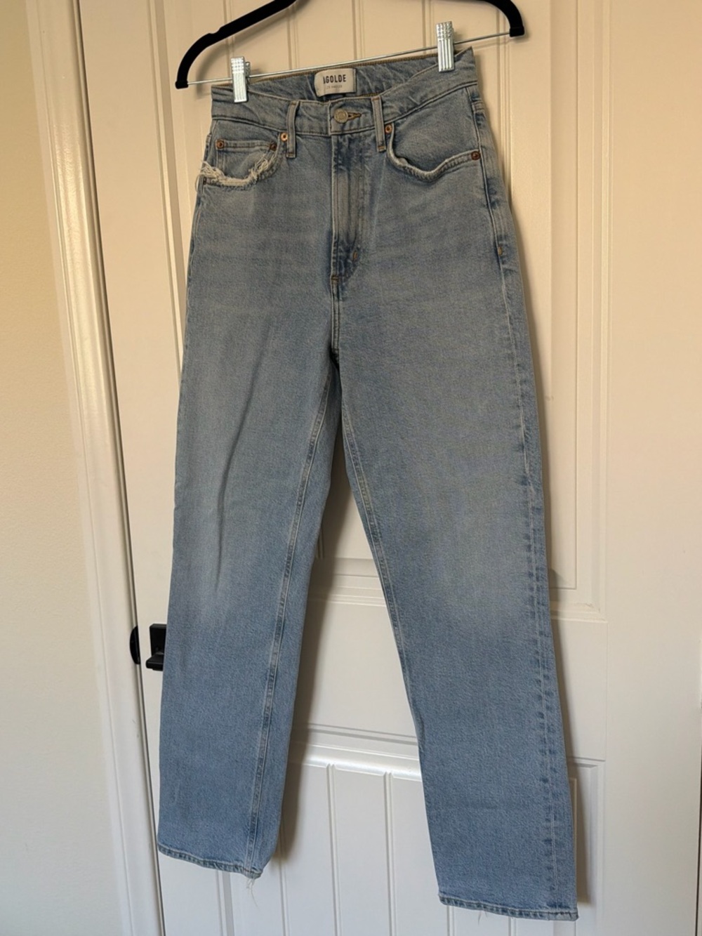 AGOLDE | High Rise Stovepipe Jeans in Destination - Picture 5 of 11